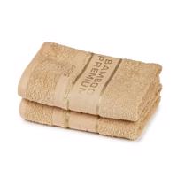 4Home Ręcznik Bamboo Premium beżowy, 30 x 50 cm, komplet 2 szt., beżowy