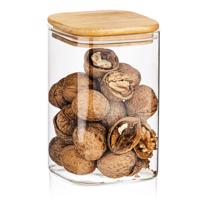 4Home Szklany pojemnik do żywności z wiekiem Bamboo, 950 ml, 950 ml