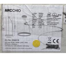 Arcchio - LED Żyrandol na lince PIETRO 2xLED/45W/230V