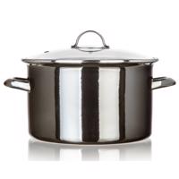 Banquet Garnek emaliowany METALLIC Black 26 cm, 6 l, z pokrywką, 26 cm