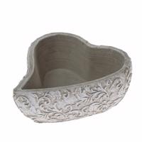 Betonowa doniczka serce Orient, 16 x 6 x 18 cm