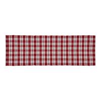Bieżnik Happy Check winowy/czarny, 35 x 120 cm, czerwony, 35 х 120 cm