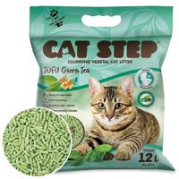 Cat Step Zbrylająca się Ściółka Tofu ZielonaHerbata 5,4 kg, 12 l