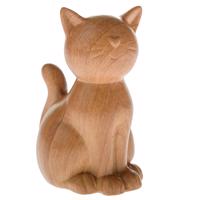 Ceramiczny kot Beckie brązowy, 9,3 x 13 cm