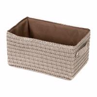 Compactor Kosz do przechowywania LILOU, 23 x 15 x 12 cm, ciemnoszary, jasnobrązowy