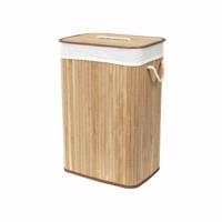 Compactor Kosz na brudne ubrania Bamboo prostokątny, naturalny, naturalny