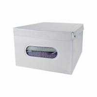 Compactor Pudełko do przechowywania składane z pokrywą SMART, 50 x 40 x 25 cm, biały, biały, S
