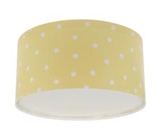 Dalber 82216A - Plafon dziecięcy STAR LIGHT 2xE27/60W/230V żółty