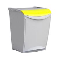 Denox Ekosystem Kosz na odpady segregowane 25 l, żółty - plastik, żółty