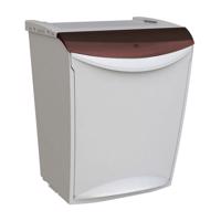 Denox Ekosystem Kosz na śmieci segregowane 25 l, brązowy - bioodpady, brązowy