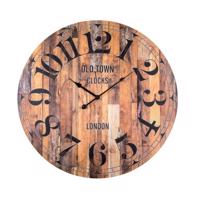 Designerski zegar ścienny Lowell 21499 średnica 60cm