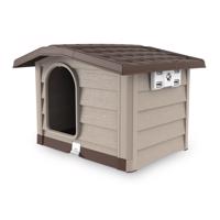 Domek dla psa Bungalow beżowy, 110 x 94 x 77 cm