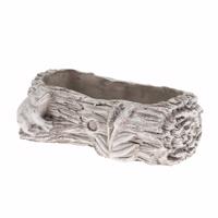 Doniczka betonowa Pień żaba, 27 x 8,5 x 15,5 cm
