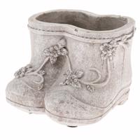 Doniczka betonowa Shoes, 15,5 x 10,5 x 12,5 cm