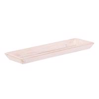 Drewniana taca Riaza biała, 35 x 12 x 3 cm