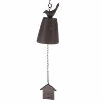 Dzwonek żeliwny Sweet home brązowy, 8 x 49 cm
