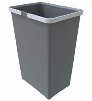 Elletipi Kosz plastikowy z uchwytami 24 l,  szary, 24 l