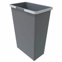 Elletipi Plastikowy kosz z uchwytami 35 L, szary