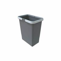 Elletipi Plastikowy kosz z uchwytami 6 l, szary, 6 l
