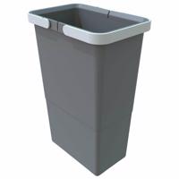 Elletipi Plastikowy kosz z uchwytami 8 l, szary, 8 l