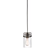 Elstead KL-BRINLEY-MP-OZ - Żyrandol na lince BRINLEY 1xE27/60W/230V antracyt