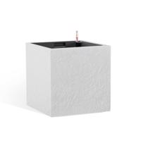 Flower Lover Doniczka samonawadniająca Cubico Stone biały, 27 cm