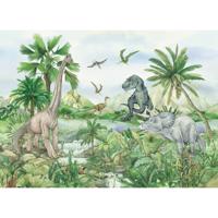 Fototapeta dla dzieci Kolorowy Dino 252 x 182 cm,4 części
