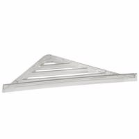 GEDY FL80 półka narożna pod prysznic, 23 x 3 x 23cm, ABS/przezroczysty