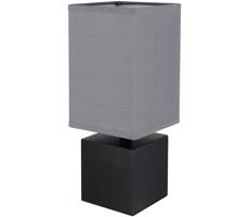 Globo 21628A - Lampa stołowa VALENTINO 1xE27/7W/230V szara/czarna