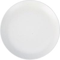 Kamionkowy talerz deserowy Stone, 21,5 cm, biały, biały