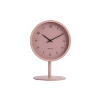 Karlsson 5951PI designerski zegar stołowy 23 cm, różowy