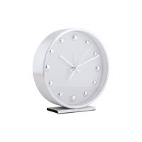 Karlsson 5970WH designerski zegar stołowy/budzikbiały, średnica 16 cm