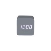 Karlsson 5982GY designerski zegar LED z alarmemszary, 7 cm