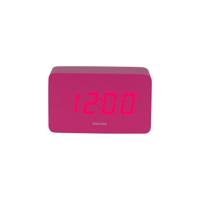 Karlsson 5983BP designerski zegar LED z alarmemróżowy, 10 cm