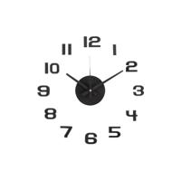 Karlsson 6001BK design zegar samoprzylepny czarny,średnica 40 cm