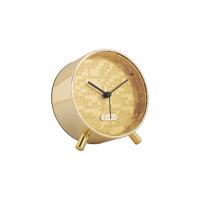 Karlsson 6004GD budzik design złoty, średnica 11cm