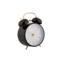 Karlsson 6009BK budzik design czarny, średnica 12cm