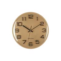 Karlsson 6022GD design zegar ścienny złoty,średnica 30 cm