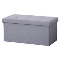 Kesper 15952 Komoda tapicerowana, jasnoszara, 76 x 38 x 38 cm