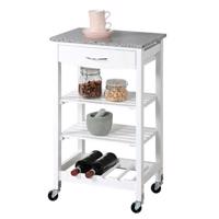 Kesper 25806 Wózek kuchenny z blatem roboczym, 83 x 47 x 37 cm