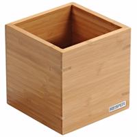 Kesper 58190 Uniwersalne pudełko bambusowe, 13 x13 x 13 cm