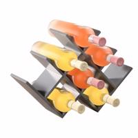 Kesper 69230 Stojak na wino, szary, 46,5 x 30 x 12 cm