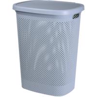Kosz na pranie, 60 l, szary, szary