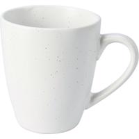 Kubek kamionkowy Stone, 220 ml, biały, biały