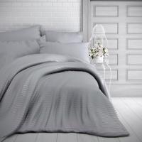 Kvalitex Pościel bawełniana Stripe jasnoszary, szary, 140 x 220 cm, 70 x 90 cm