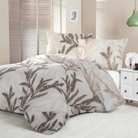 Kvalitex Pościel satynowa Luxury Collection Oksiabeżowa, 220 x 200 cm, 2x 70 x 90 cm
