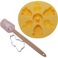 La Cucina Wielkanocny zestaw do pieczenia 3 szt, żółty, żółty