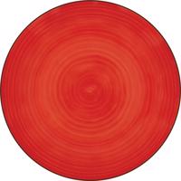 Lamart LT9089 ceramiczny talerz deserowy Happy,średnica 19 cm, czerwony, czerwony
