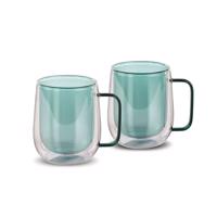 Lamart LT9124 2-częściowy zestaw szklanek TeaVaso, 250 ml, zielony, zielony