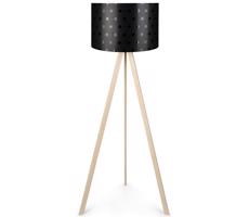 Lampa stojąca AYD 1xE27/60W/230V czarna/beżowa